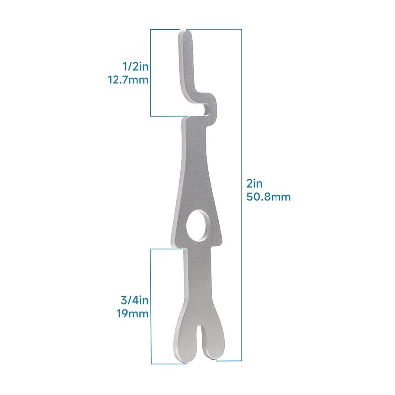 MUGLFPT (10-Pack) 55500-PRT Fork Type Tamper Resistant Switch Keys, Compatible with 1201-2L, 1202-2L, 1203-2L, 1204-2L, 1221-2L, 1257-L, and 1281-L Toggle and Locking Switches - Image 2